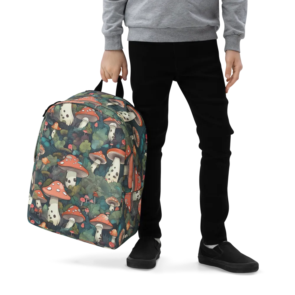 Toadstool Canopy on Minimalist Backpack — Zoomed-in