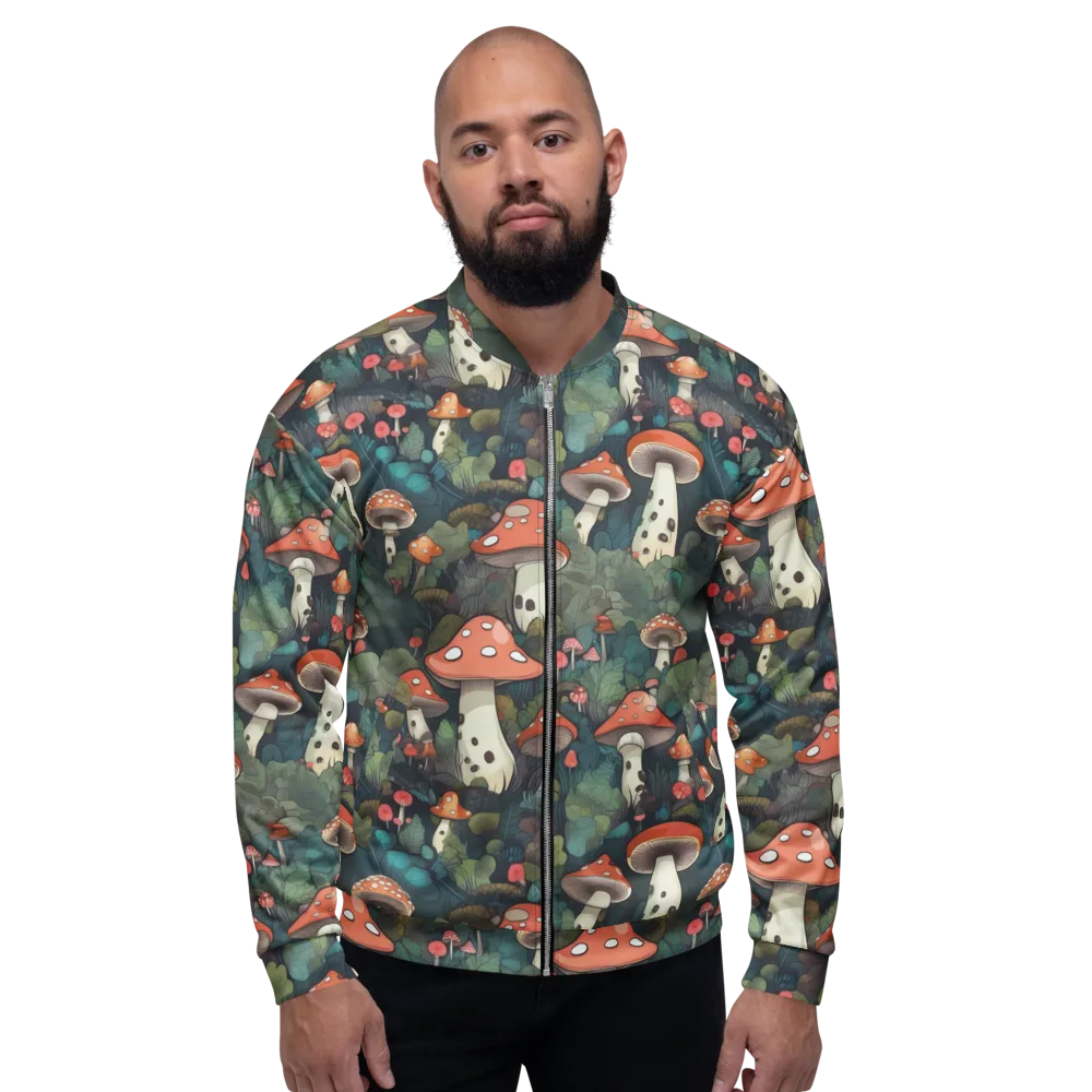 Toadstool Canopy on Bomber Jacket — Front