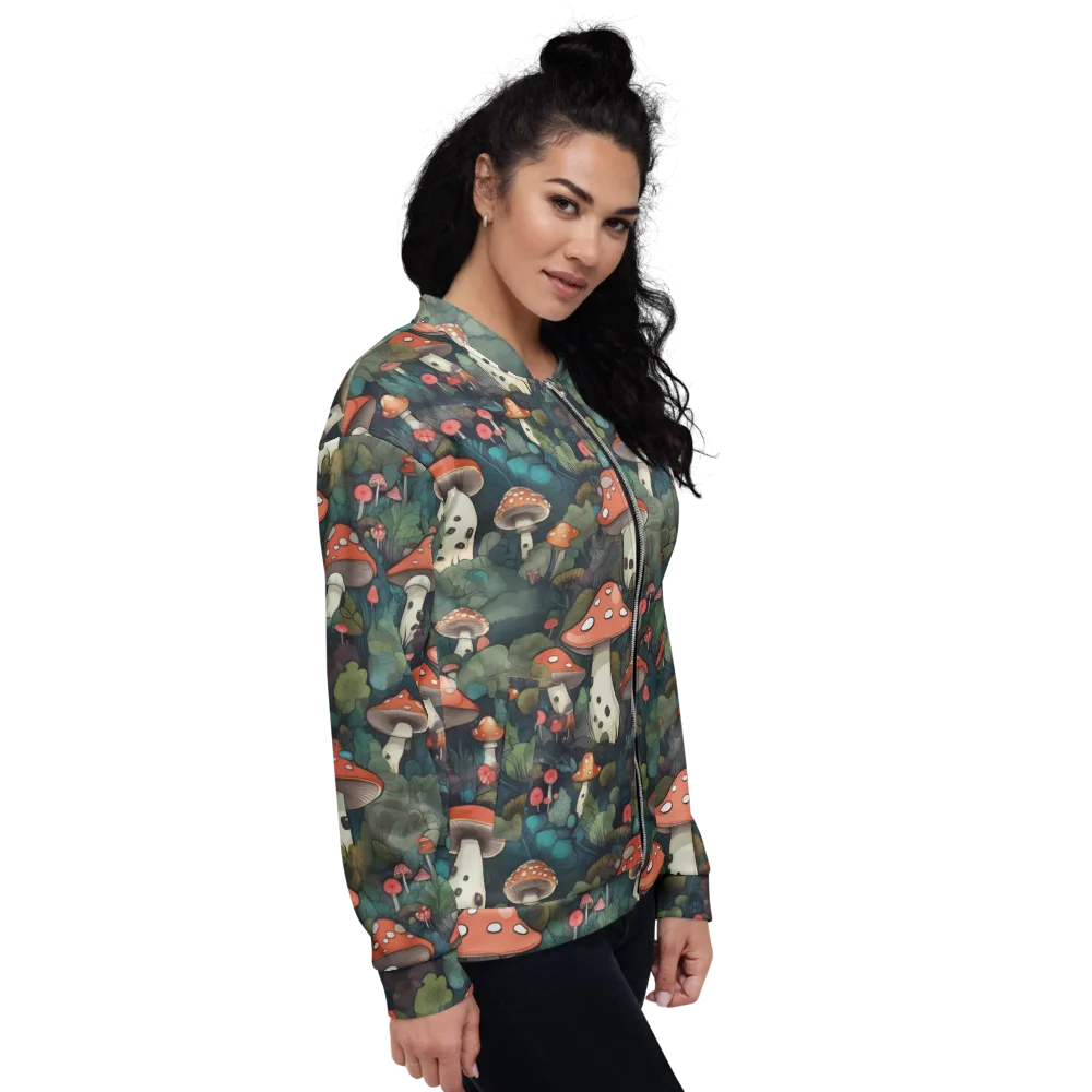 Toadstool Canopy on Bomber Jacket — Right