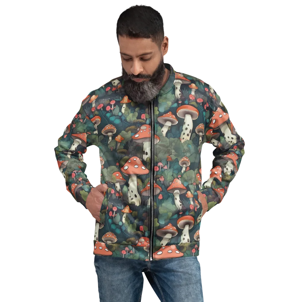 Toadstool Canopy on Bomber Jacket — Front