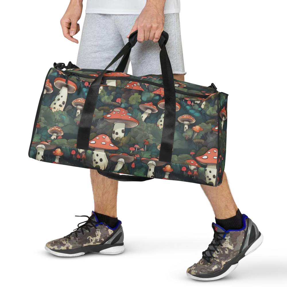 Toadstool Canopy on Duffle Bag — Front