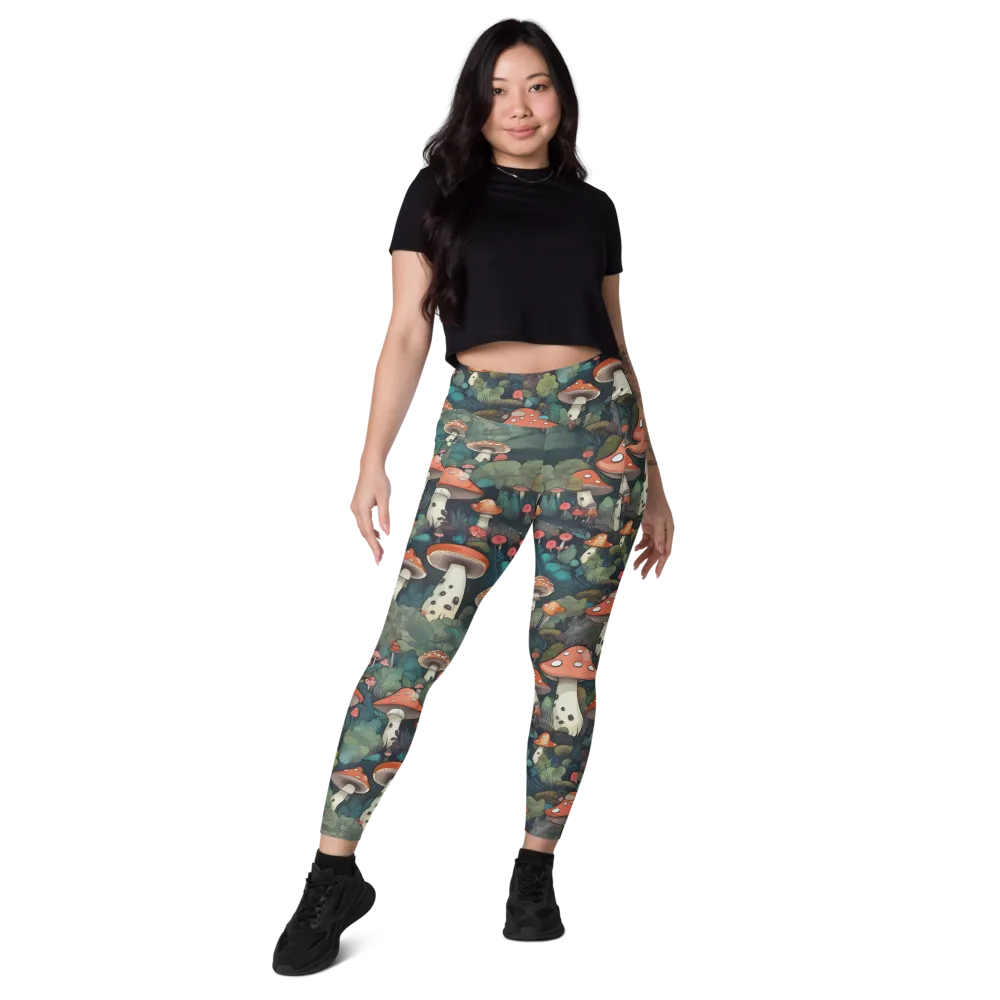 Toadstool Canopy on Leggings with Pockets — Front