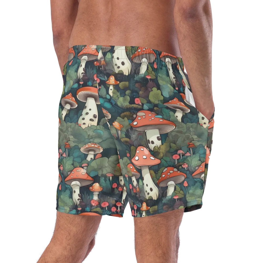 Toadstool Canopy on Swim Trunks — Right Back
