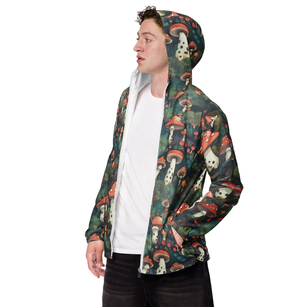 Toadstool Canopy on Men's Windbreaker — Left Front