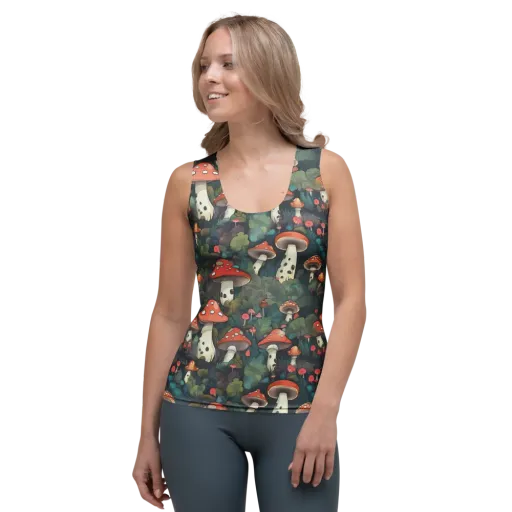 Toadstool Canopy on a Women's Tank Top