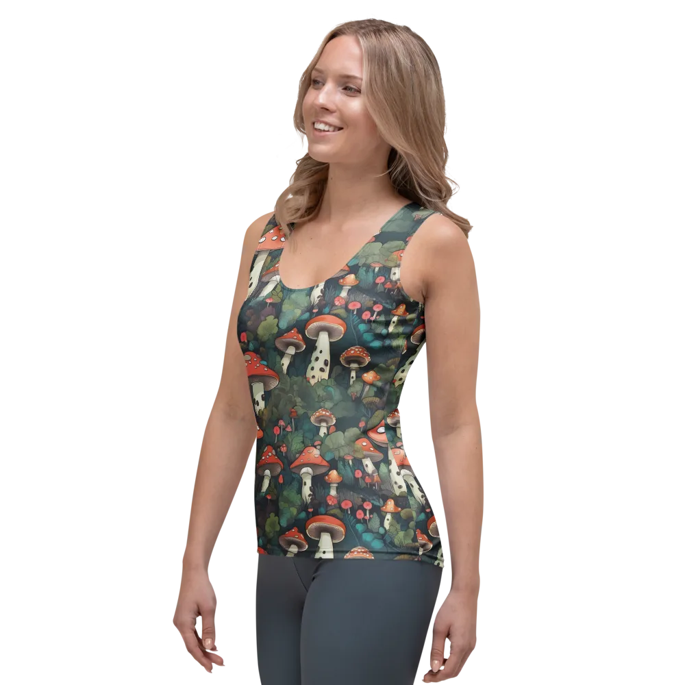 Toadstool Canopy on Women's Tank Top — Left Front