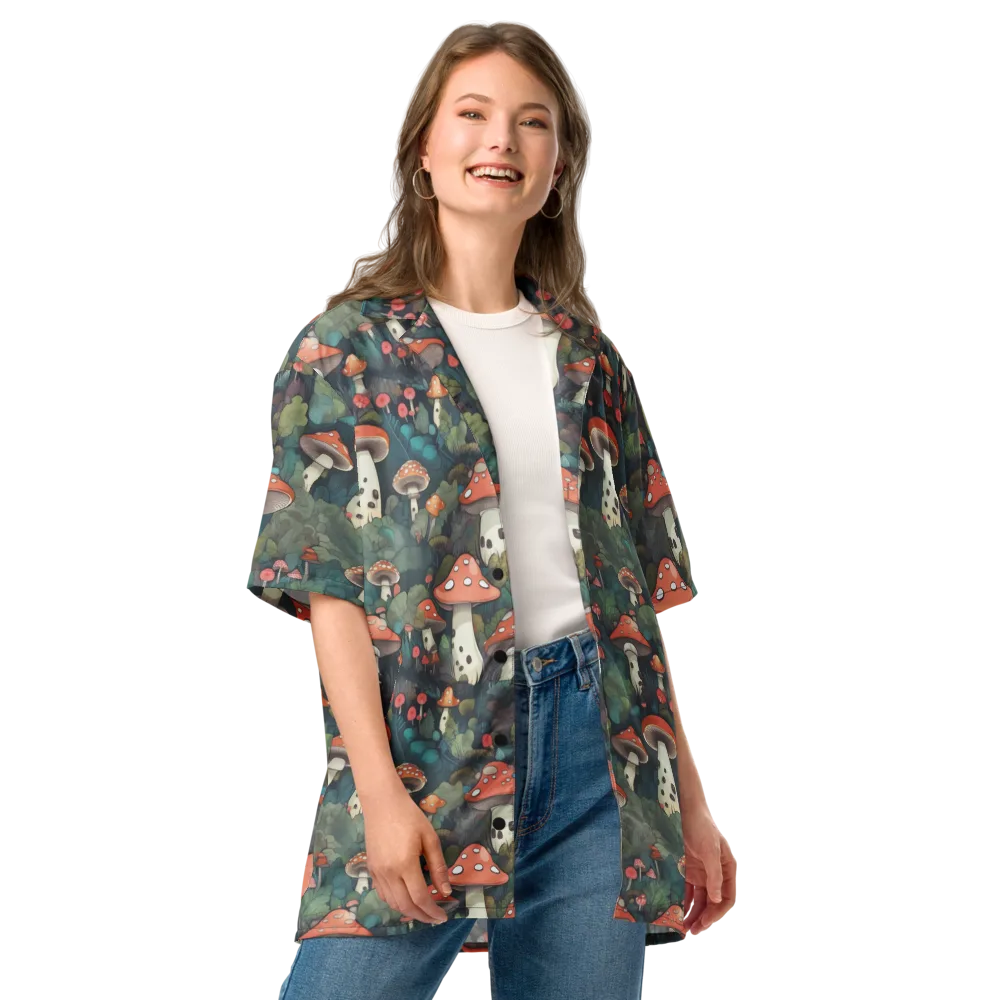 Toadstool Canopy on Button Shirt — Front