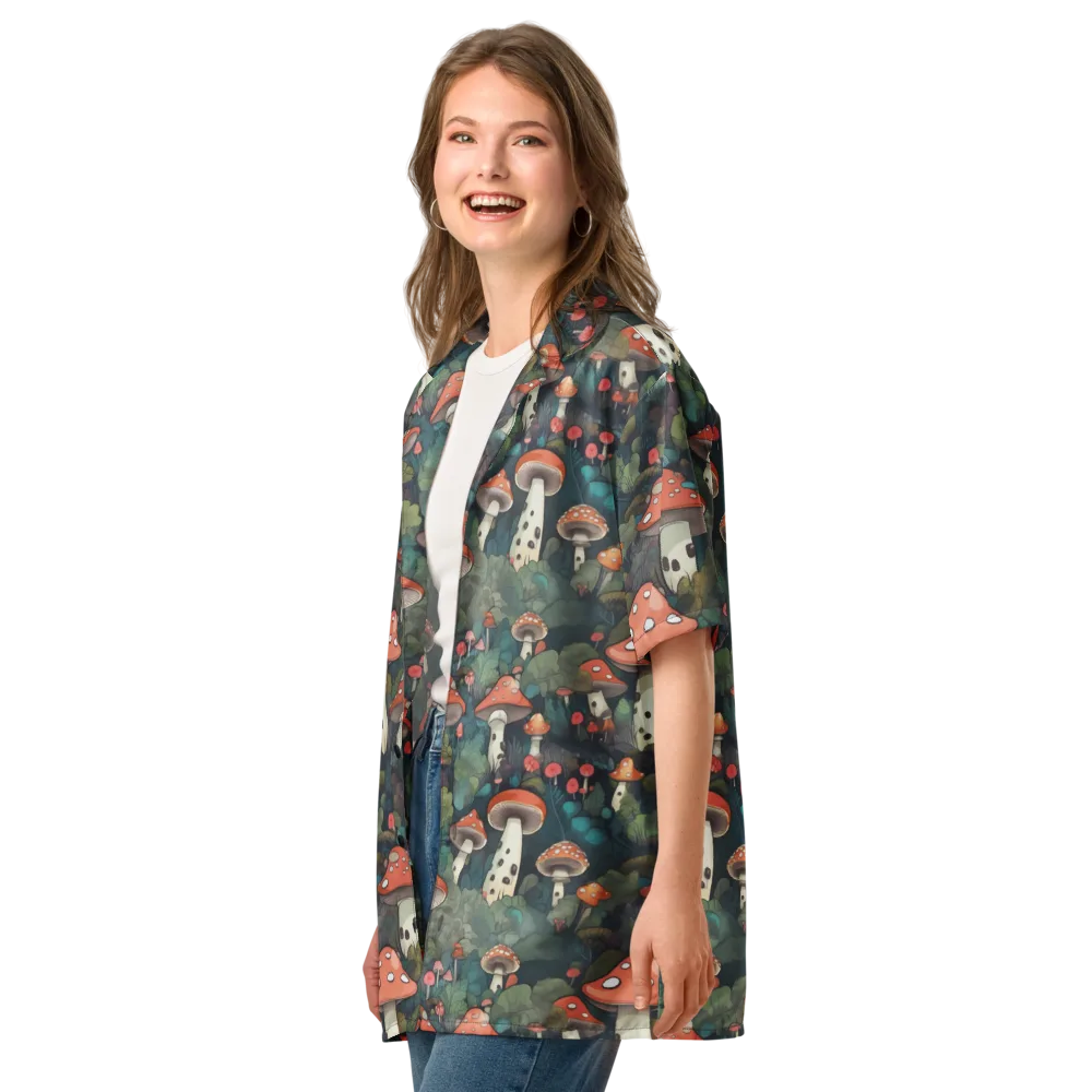 Toadstool Canopy on Button Shirt — Left Front