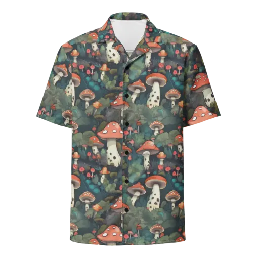 Toadstool Canopy on a Button Shirt