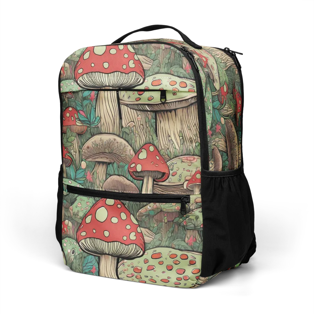 Toadstool Grove on Utility Backpack — Left Front