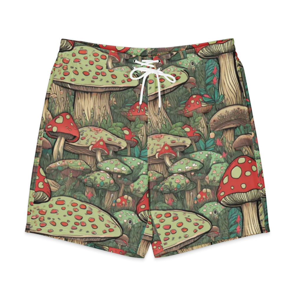 Toadstool Grove on Men's Board Shorts — Front