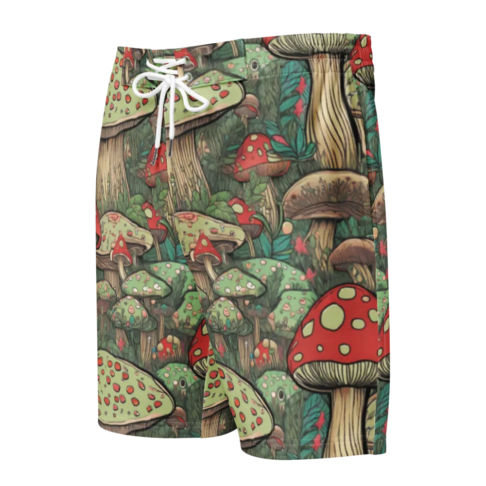 Toadstool Grove on Men's Board Shorts — Front