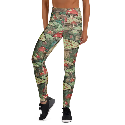 Toadstool Grove on a Yoga Leggings
