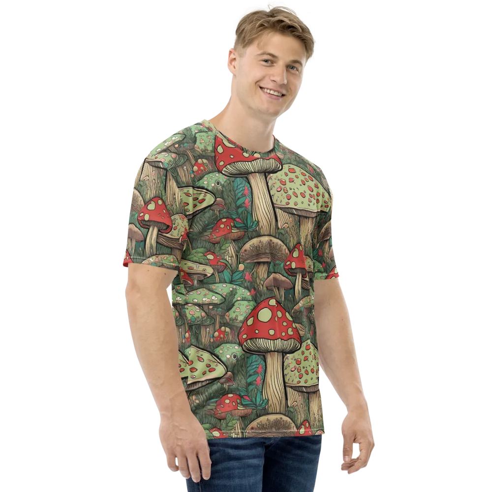 Toadstool Grove on Men's Crew Neck T-Shirt — Right