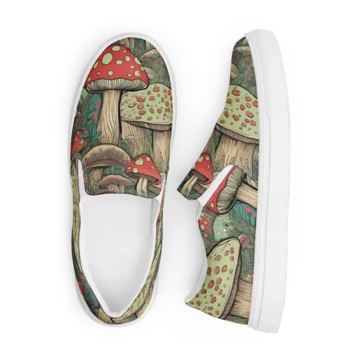 Toadstool Grove on a Men's Slip-On Canvas Shoes