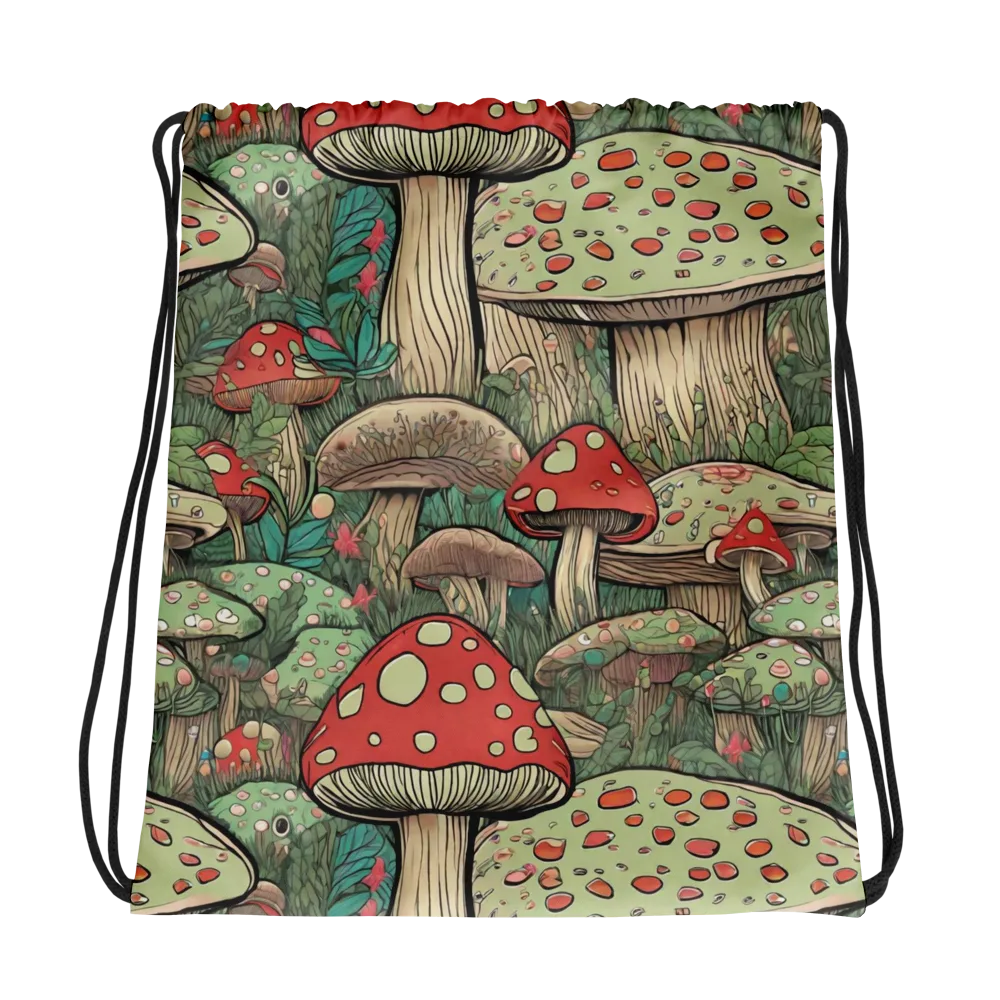 Toadstool Grove on Drawstring Bag — Photo