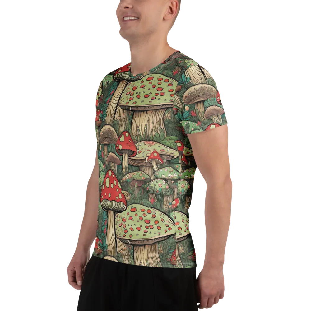 Toadstool Grove on Men's Athletic T-Shirt — Left