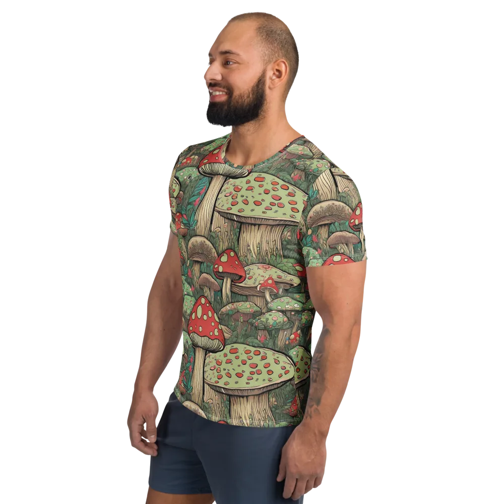 Toadstool Grove on Men's Athletic T-Shirt — Left