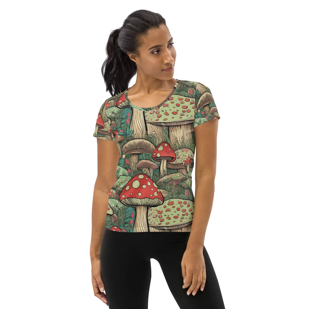 Toadstool Grove on Women's Athletic T-Shirt — Front