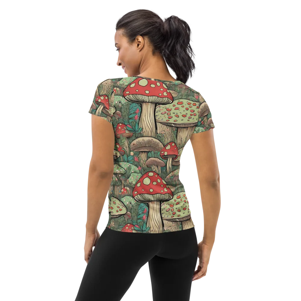 Toadstool Grove on Women's Athletic T-Shirt — Back