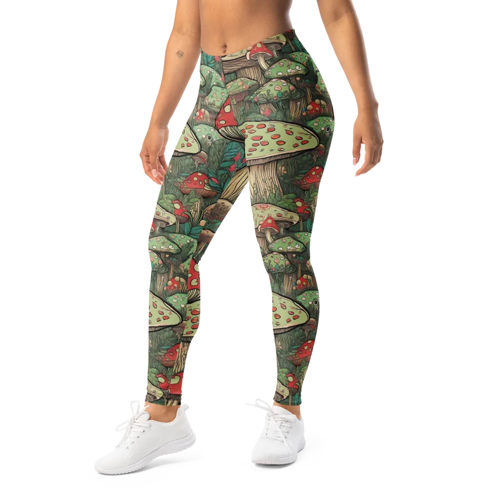 Toadstool Grove on Leggings — Left Front