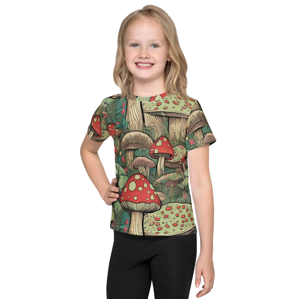 Toadstool Grove on Kids Crew Neck T-Shirt — Front