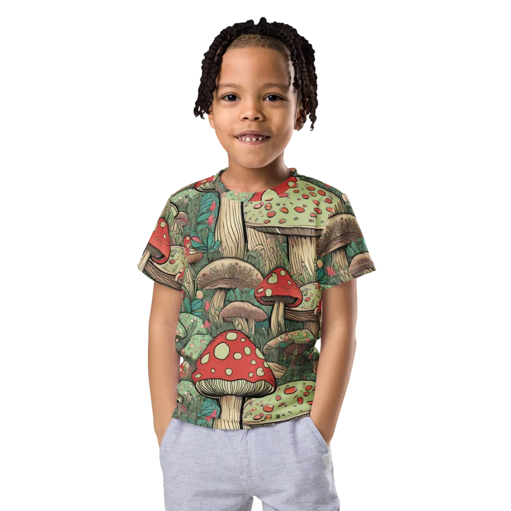Toadstool Grove on Kids Crew Neck T-Shirt — Front