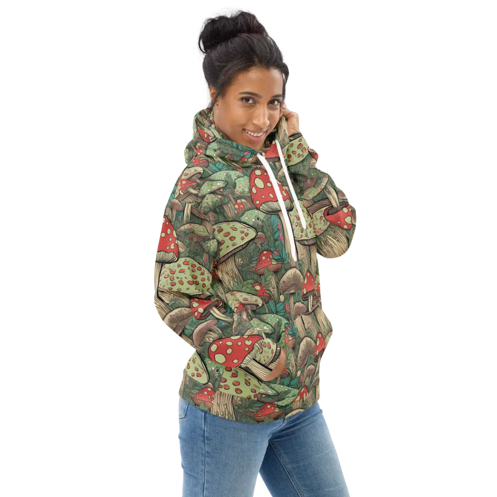 Toadstool Grove on Hoodie — Right
