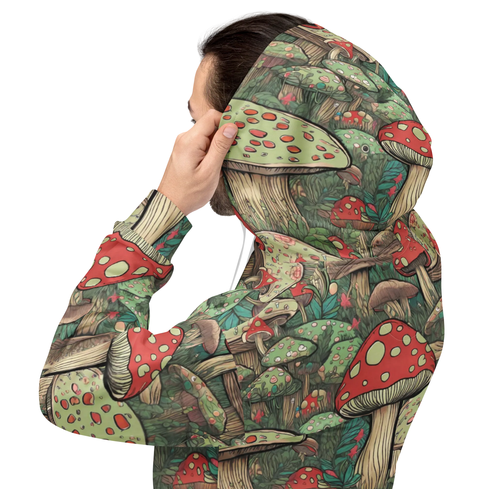 Toadstool Grove on Hoodie — Back