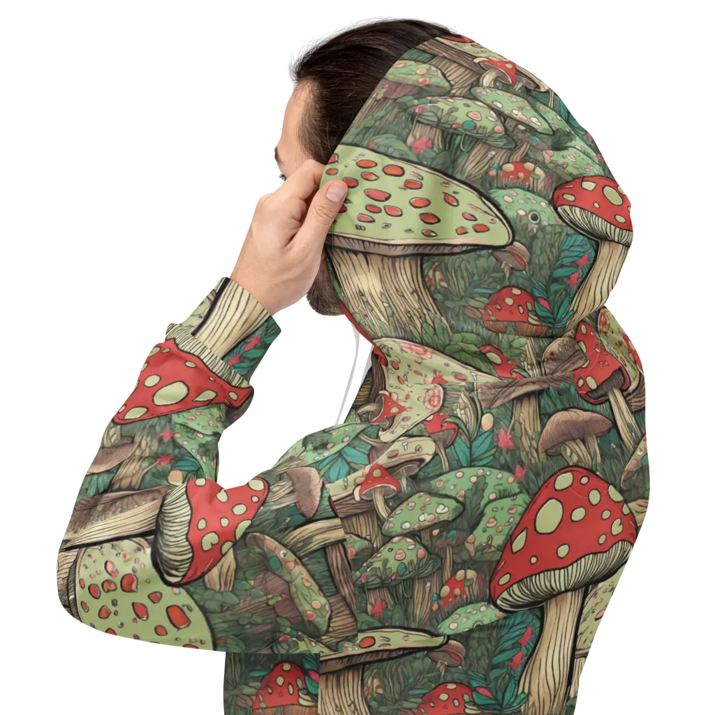Toadstool Grove on Hoodie — Back