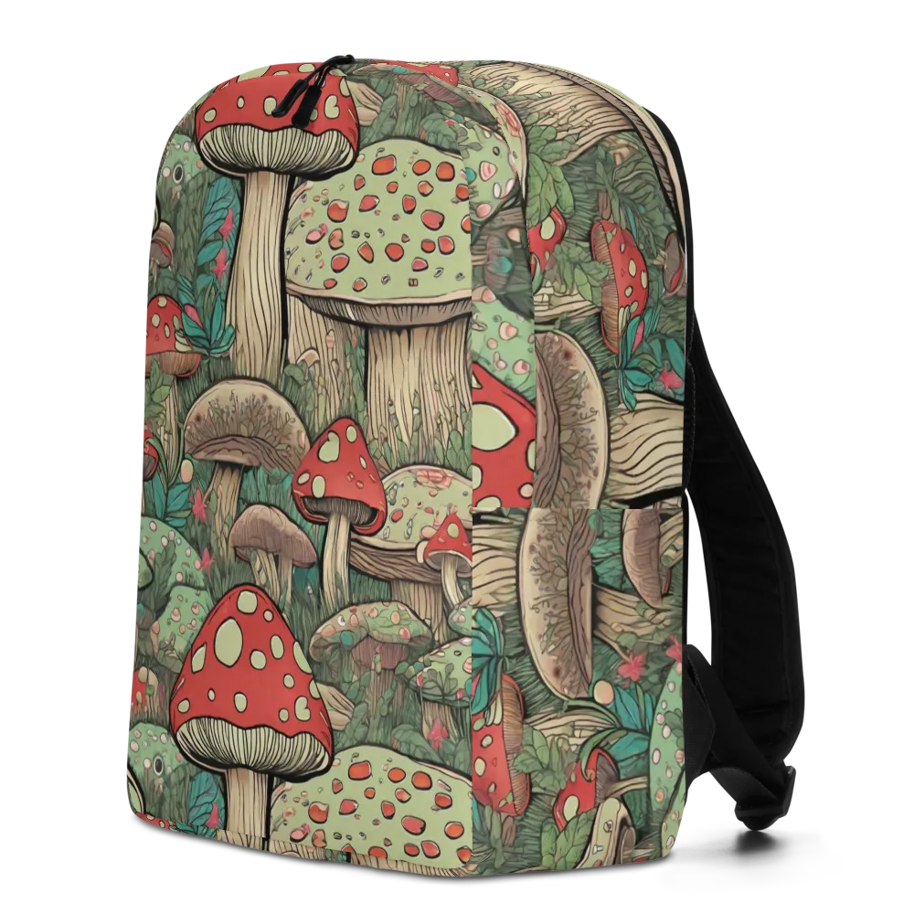 Toadstool Grove on Minimalist Backpack — Left