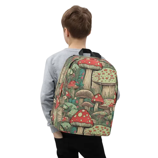 Toadstool Grove on a Minimalist Backpack