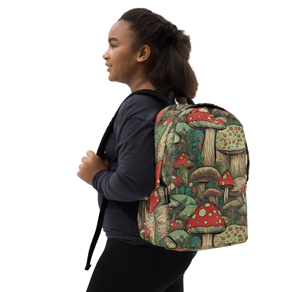 Toadstool Grove on Minimalist Backpack — Right Front