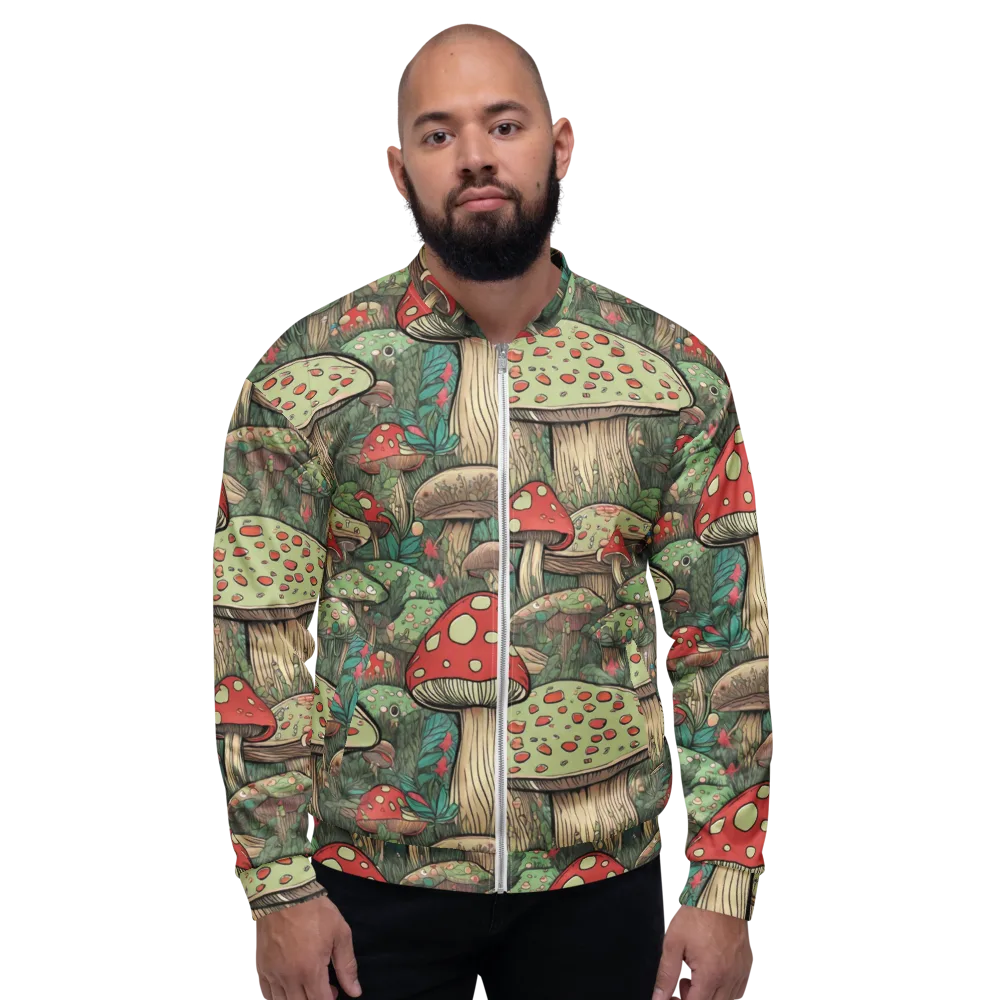 Toadstool Grove on Bomber Jacket — Front
