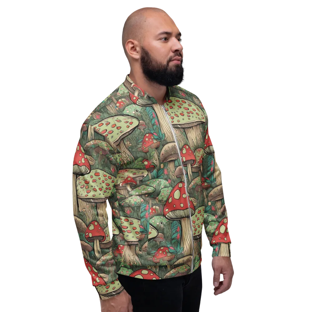 Toadstool Grove on Bomber Jacket — Right