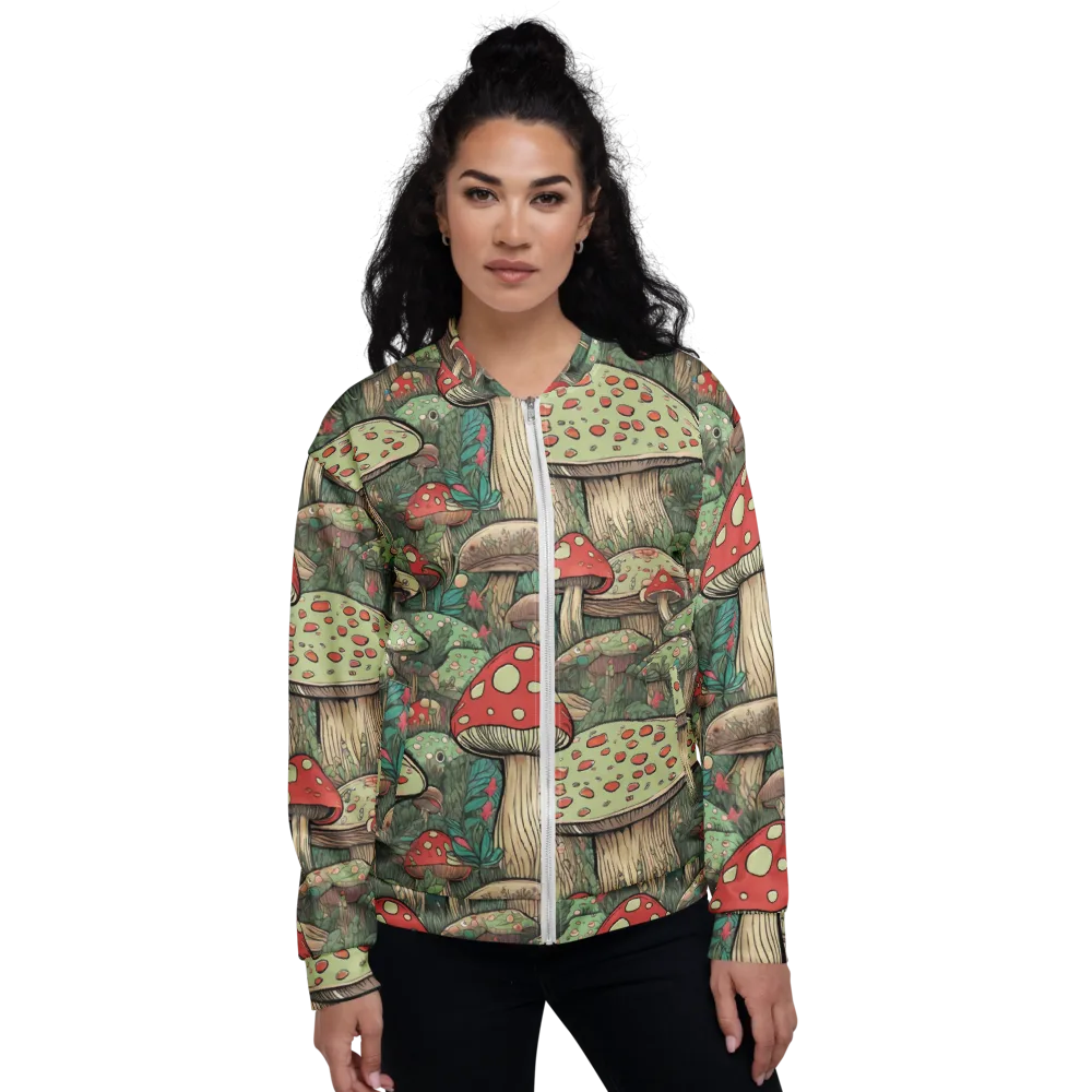 Toadstool Grove on Bomber Jacket — Front