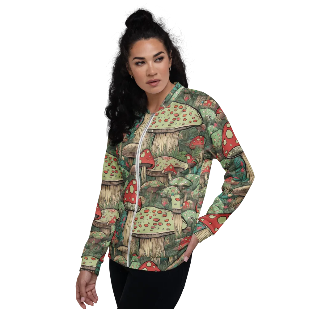 Toadstool Grove on Bomber Jacket — Left