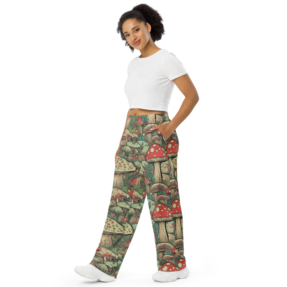 Toadstool Grove on Wide-Leg Pants — Left Front