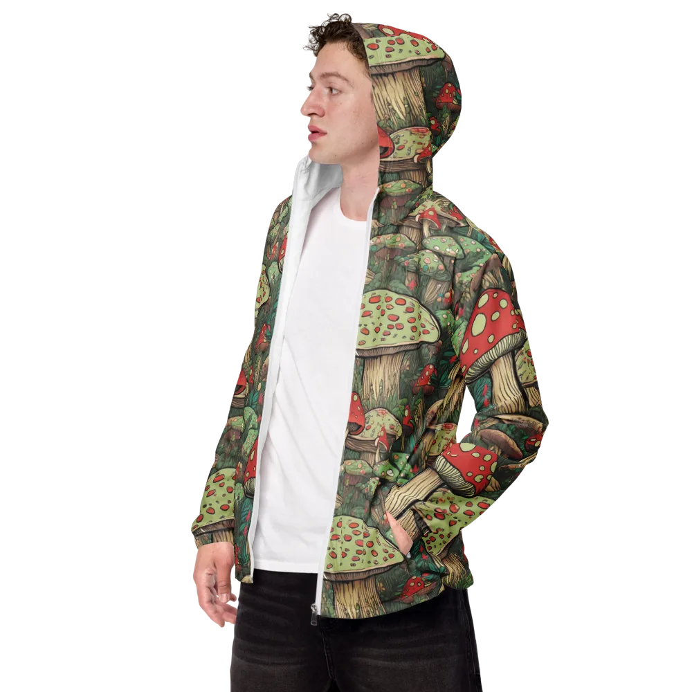 Toadstool Grove on Men's Windbreaker — Left Front