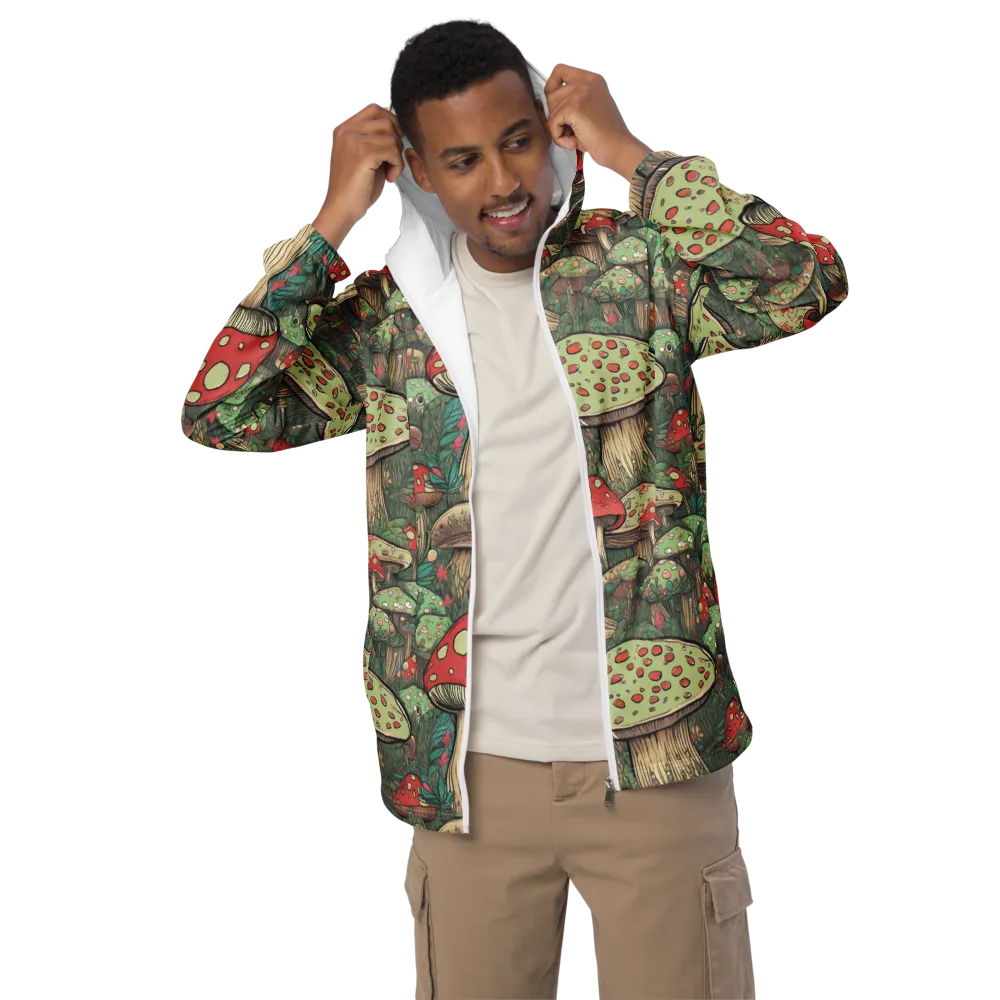 Toadstool Grove on Men's Windbreaker — Front