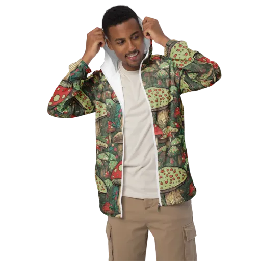 Toadstool Grove on a Men's Windbreaker