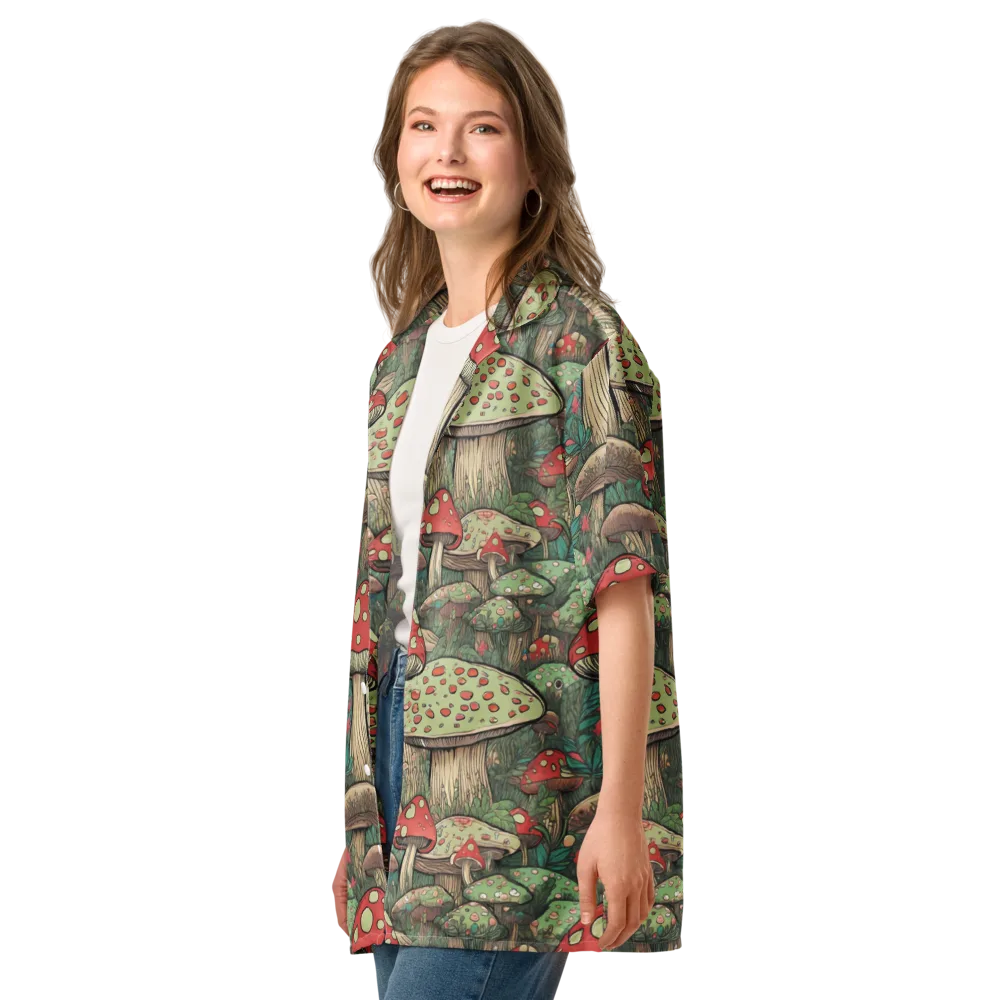 Toadstool Grove on Button Shirt — Left Front