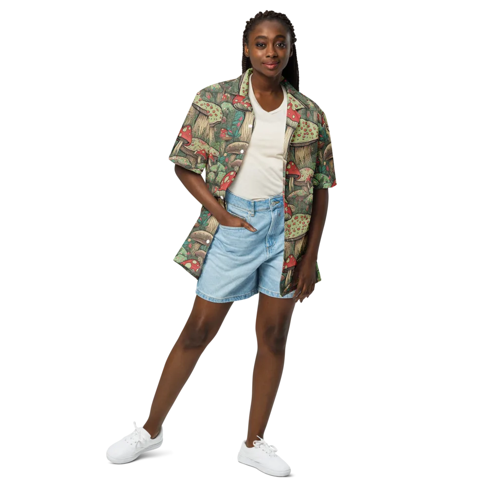 Toadstool Grove on Button Shirt — Front