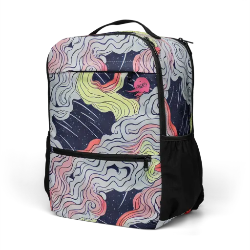 Stardust Drapery on a Utility Backpack