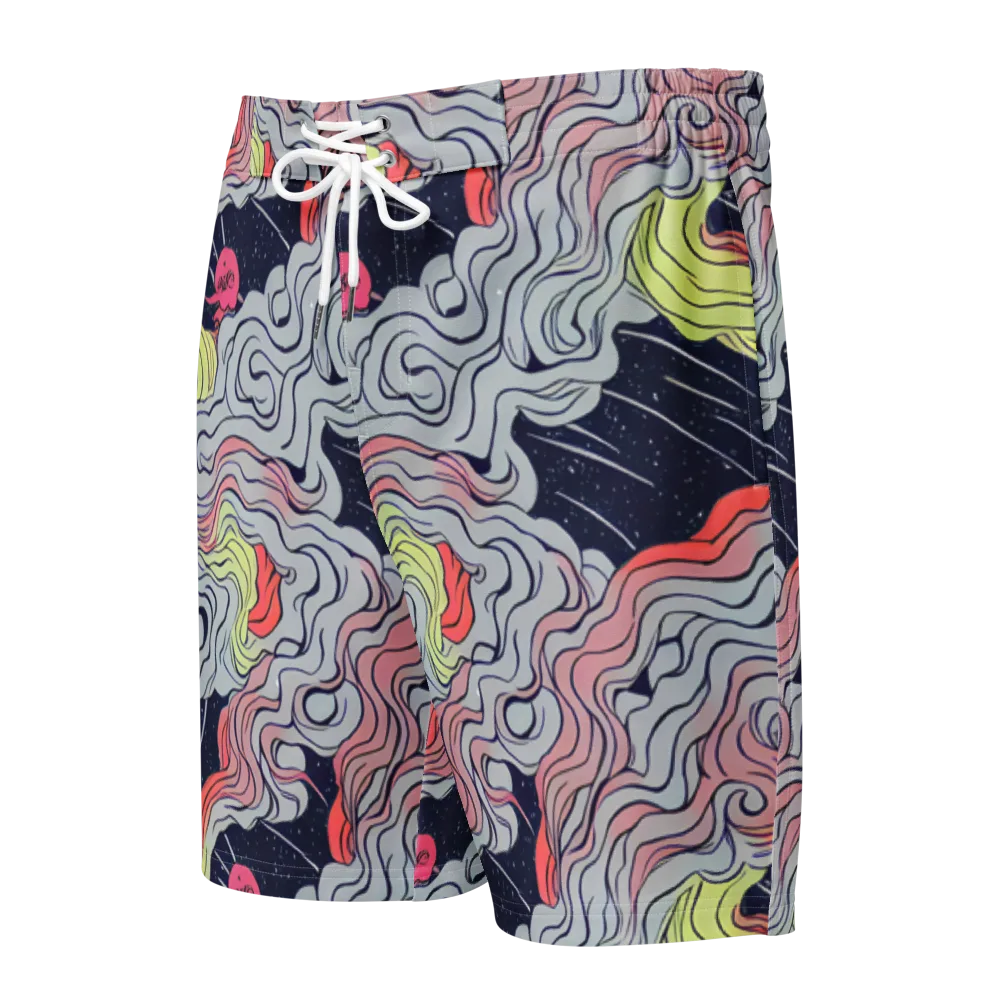 Stardust Drapery on Men's Board Shorts — Front