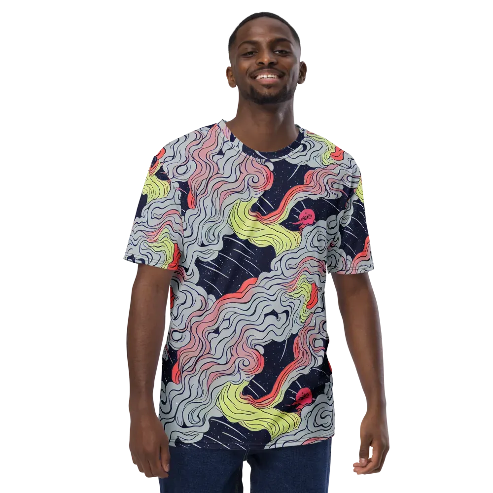 Stardust Drapery on Men's Crew Neck T-Shirt — Front