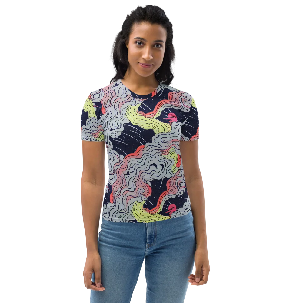 Stardust Drapery on Women's Crew Neck T-Shirt — Front