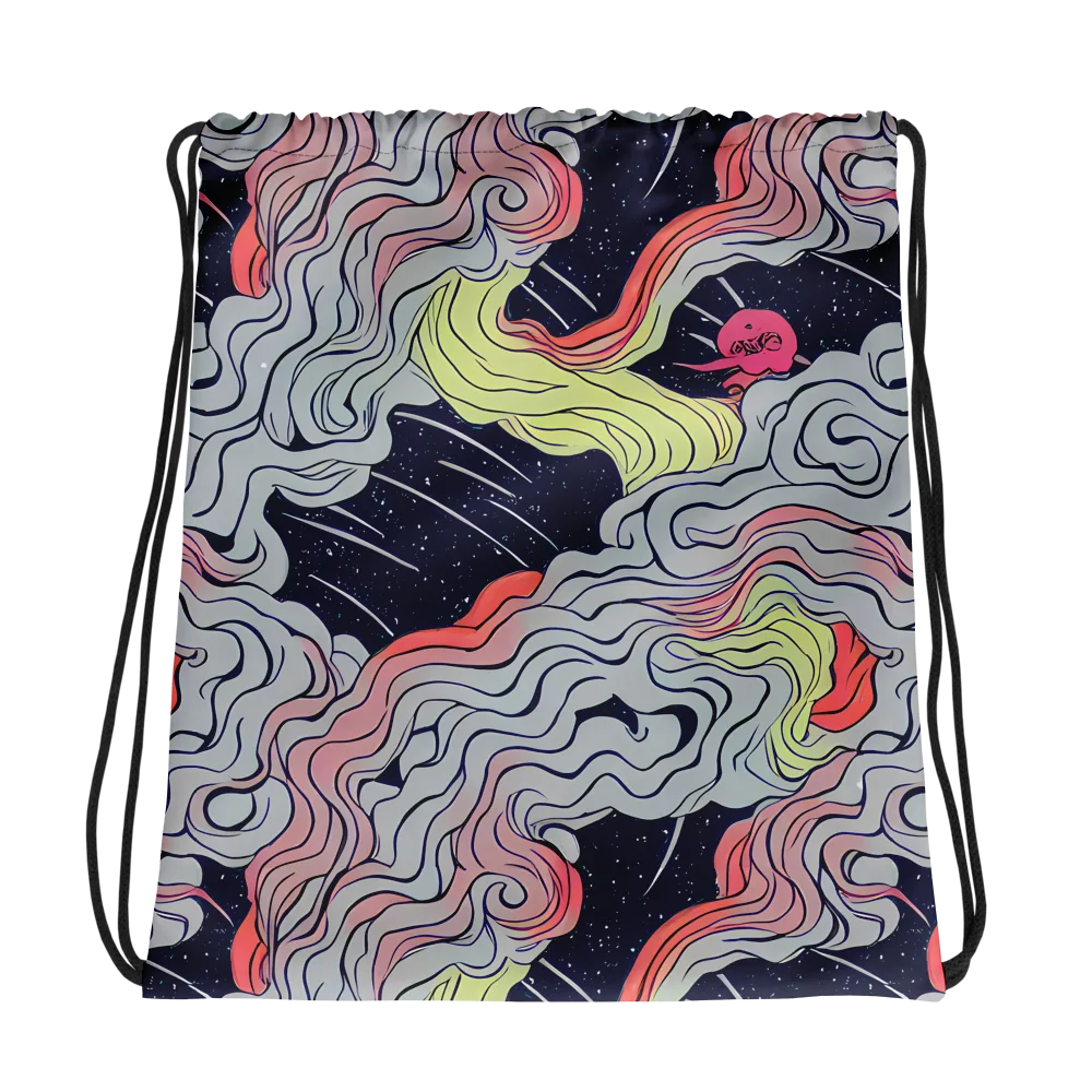 Stardust Drapery on Drawstring Bag — Photo