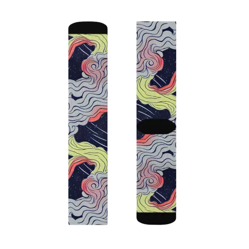 Stardust Drapery on a Socks