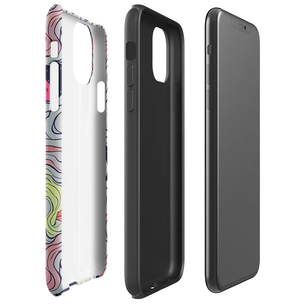 Stardust Drapery on Tough Case for iPhone® — Right